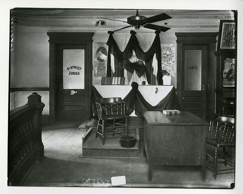 Courtroom circa January 1919